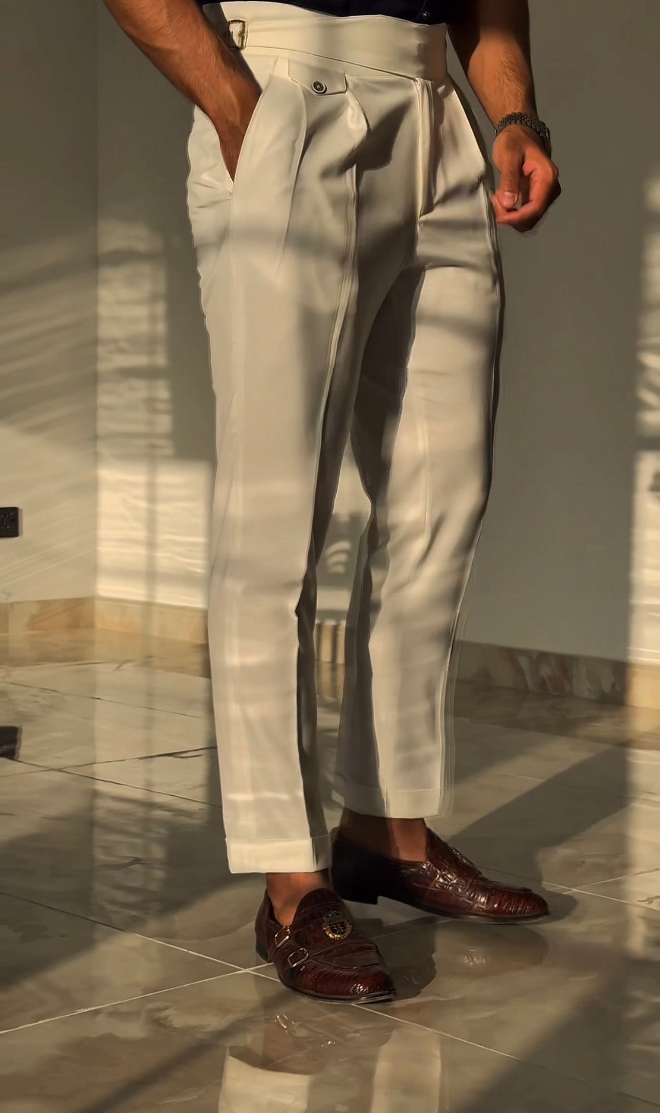 MALE GURKHA PANT : GRAY