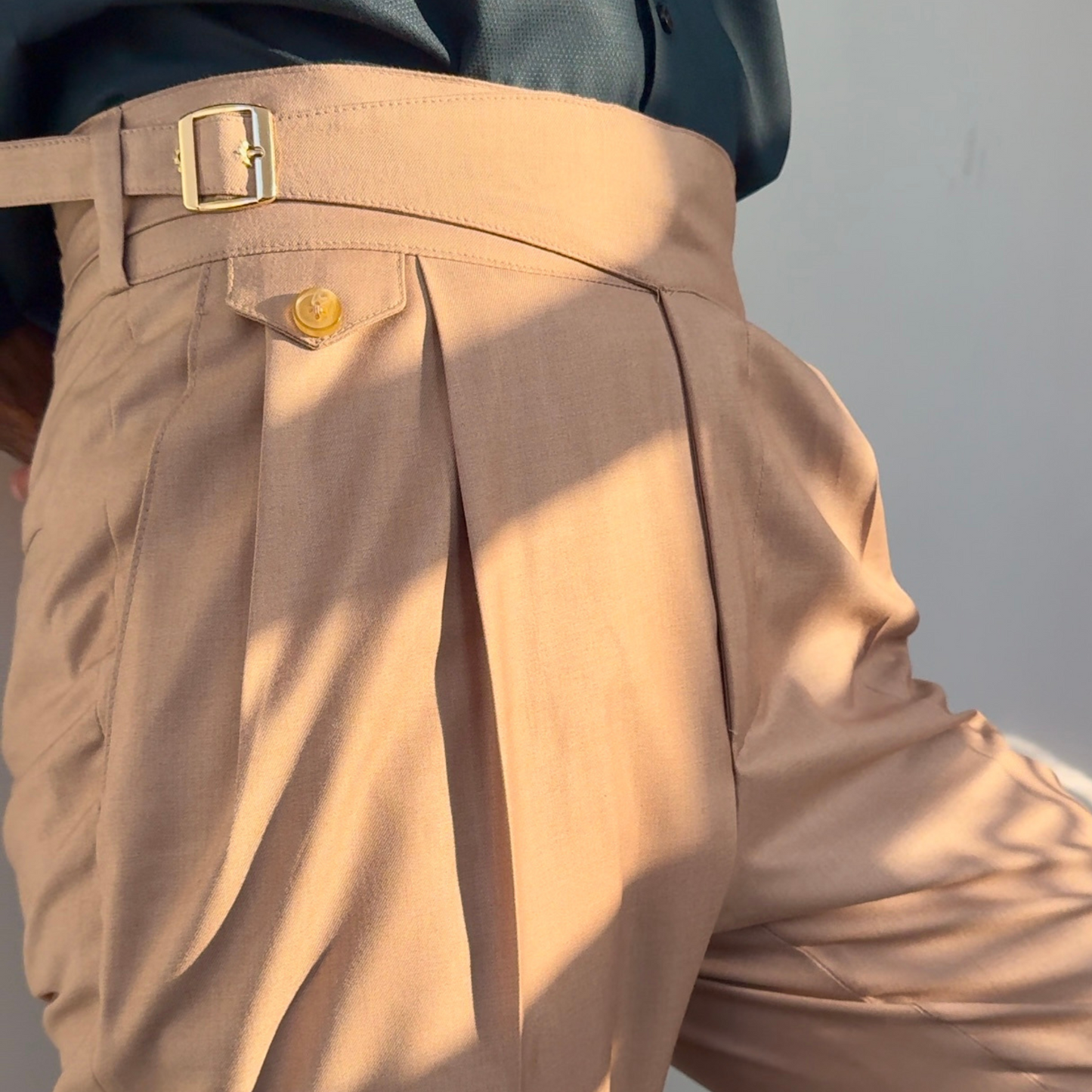 MALE GURKHA PANT : BEIGE