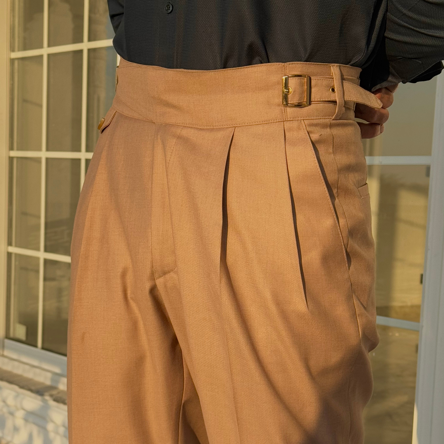 MALE GURKHA PANT : BEIGE