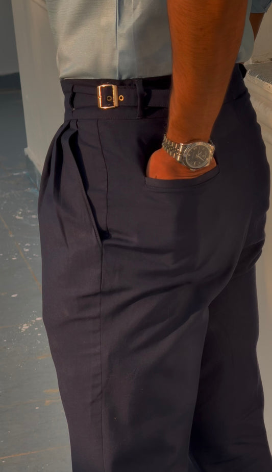 MALE GURKHA PANT : NAVY BLUE